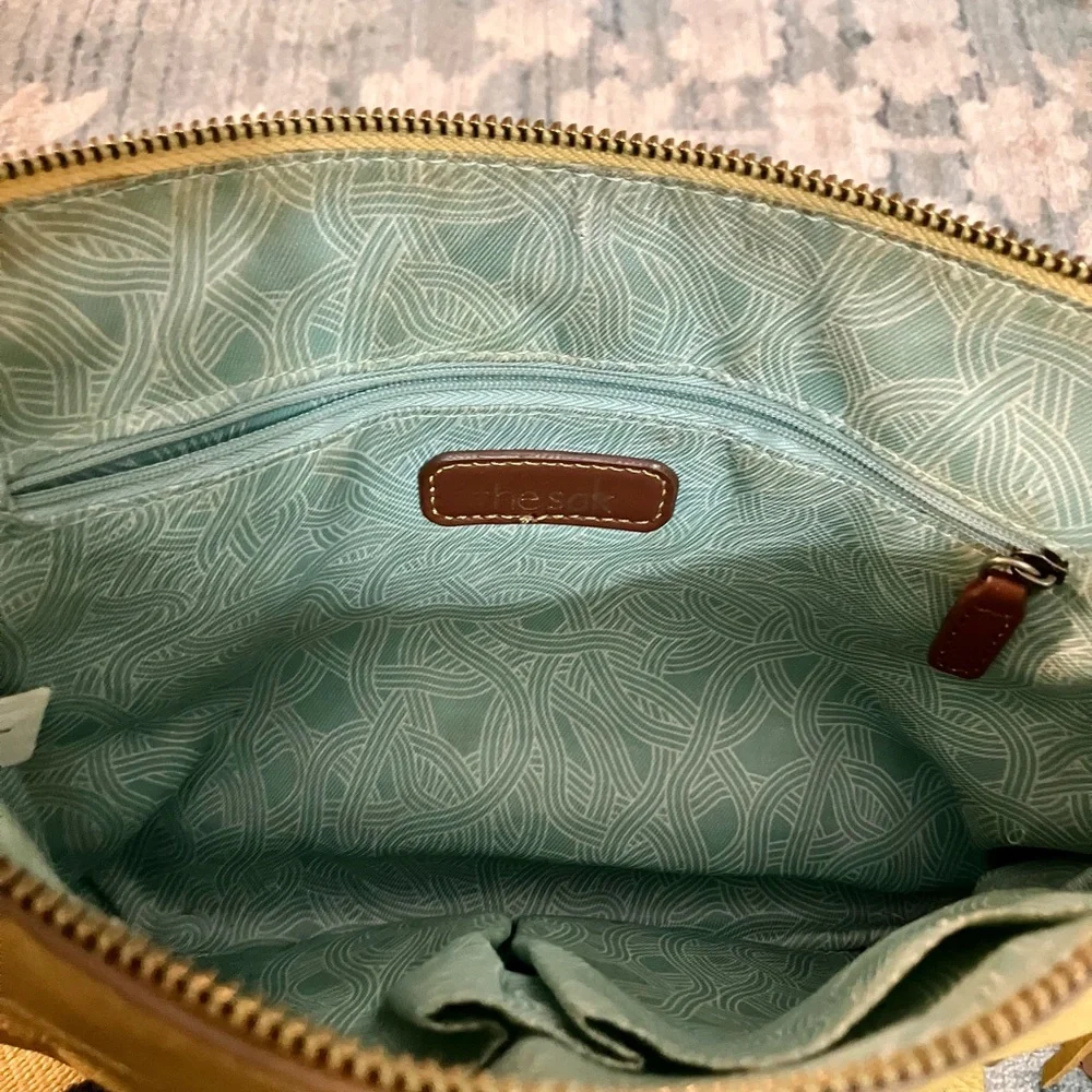 The Sak Yellow Crossbody Bag with Feather Charm - Picture 6 of 11